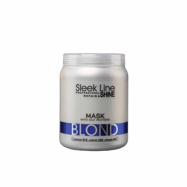 Masca Blond Sleek Line contine pigment neutralizant albastru, 1000ml