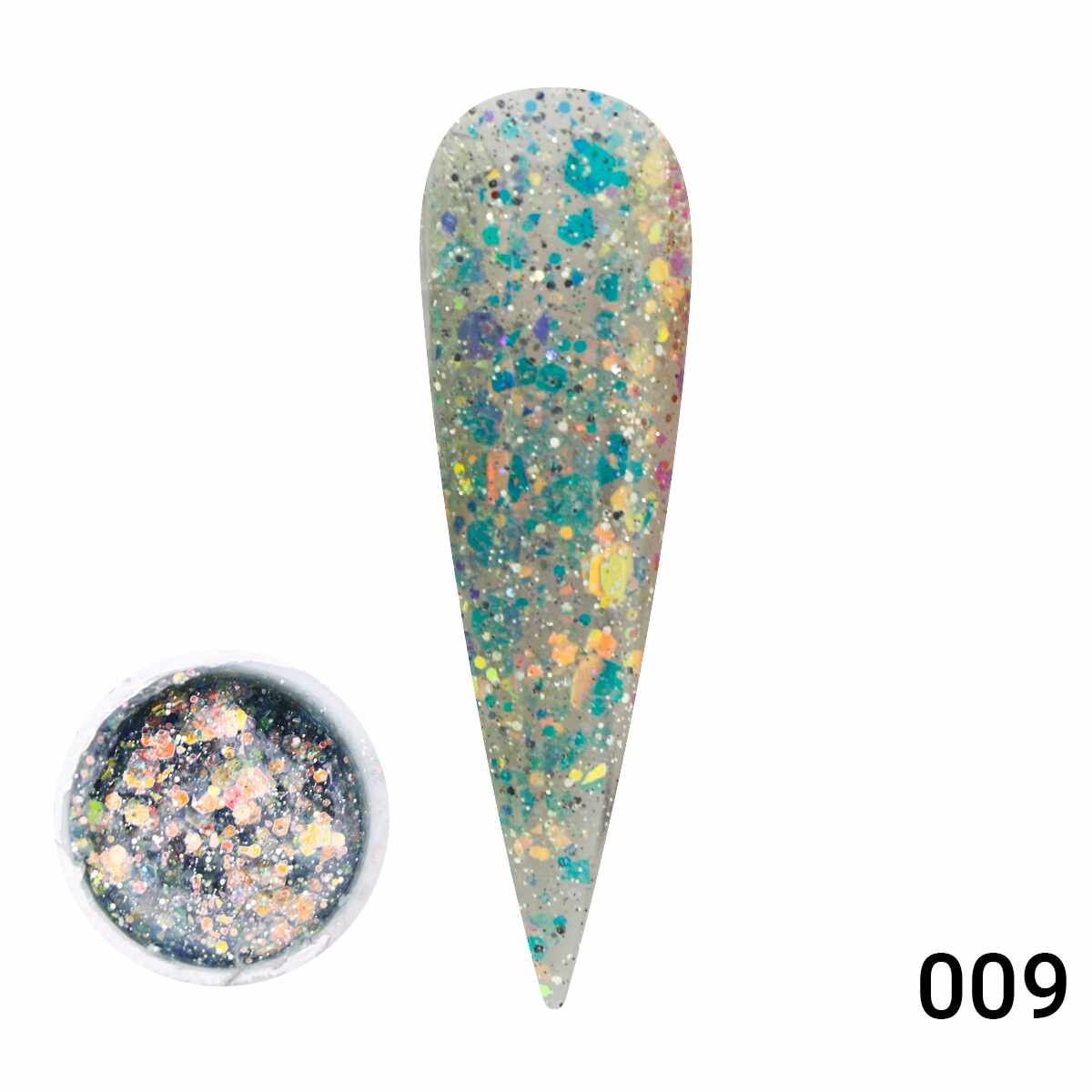 Gel Color cu Sclipici, Diamond Painting Glitter Gel 5g, Nr. 09