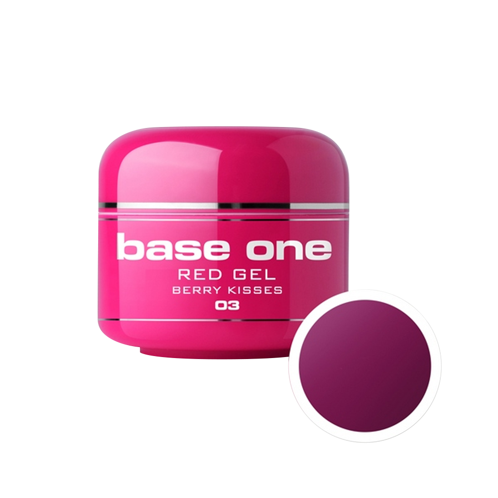 Gel UV color Base One, Red, berry kisses 03, 5 g