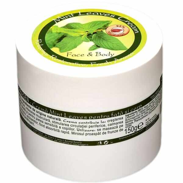 Crema de Fata si Corp Mint Leaves Herbagen, 150 g