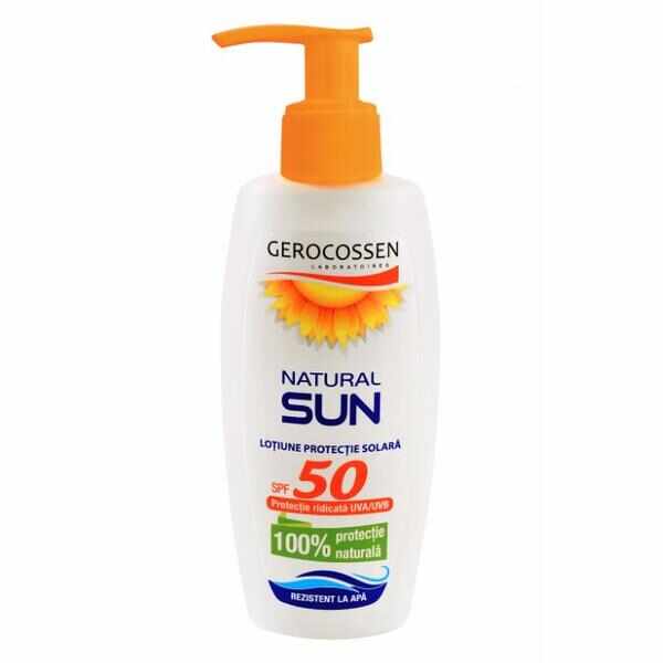 Lotiune cu Protectie Solara SPF50 Gerocossen Natural Sun, 200 ml