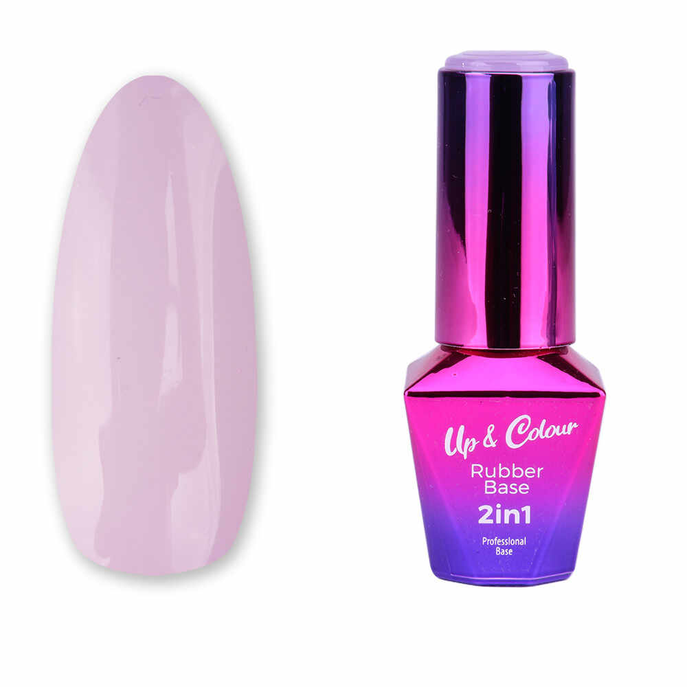 Baza rubber color 2 in 1 molly lac 10ml- violet touch