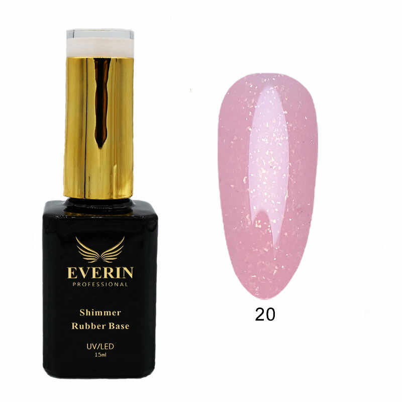 Shimmer Rubber Base Everin 15ml- 20