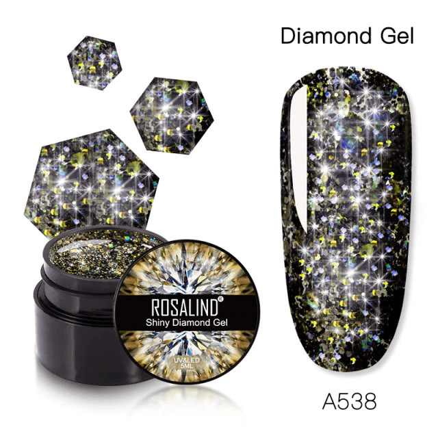 Shiny diamond color gel a538