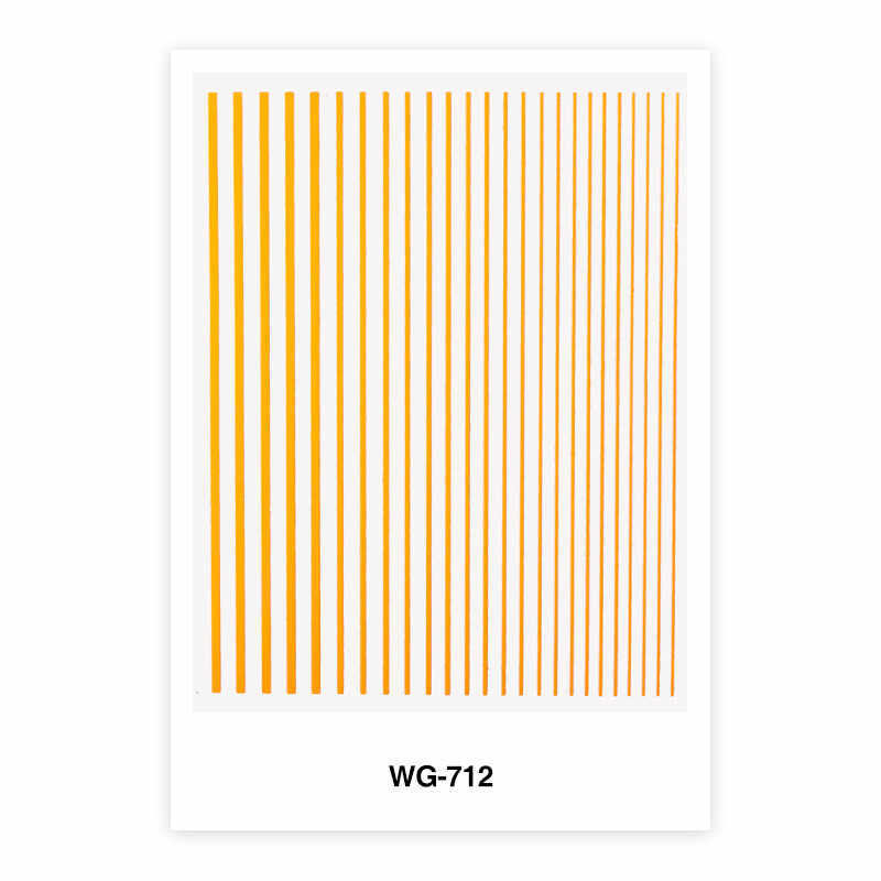 Sticker decor unghii portocaliu neon wg-712