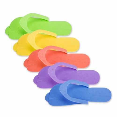 Papuci pedichiura set 3 perechi diverse culori