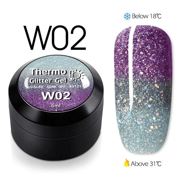 Thermo Glitter Color Gel W02 - W01