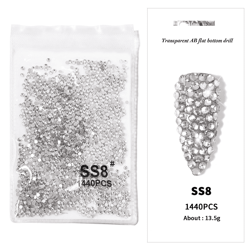 Cristale swarovski silver marime ss8 set 1440buc