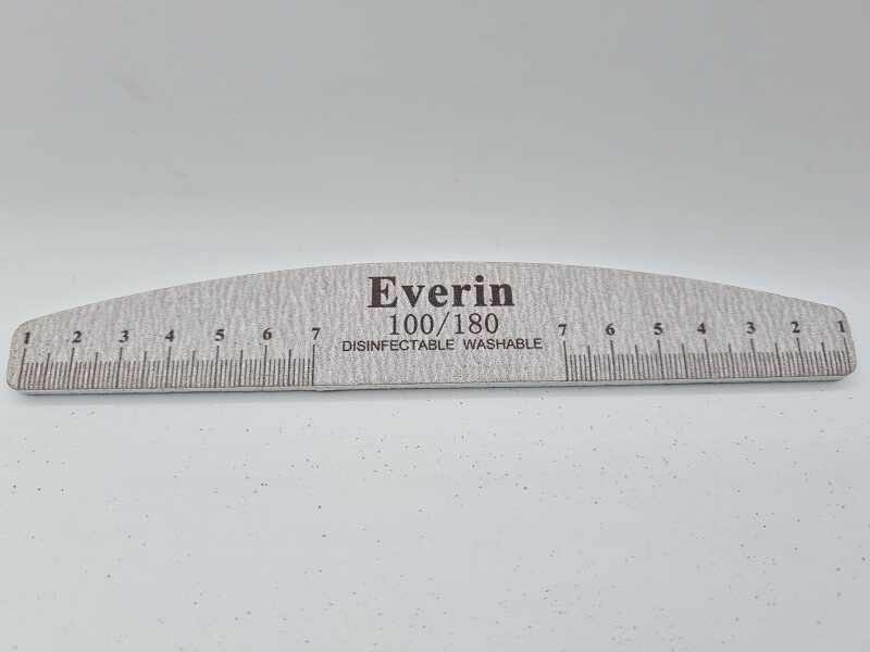 Set 10 buc. pila unghii semiluna Everin 100/180- model 3 - PEV3-100/180