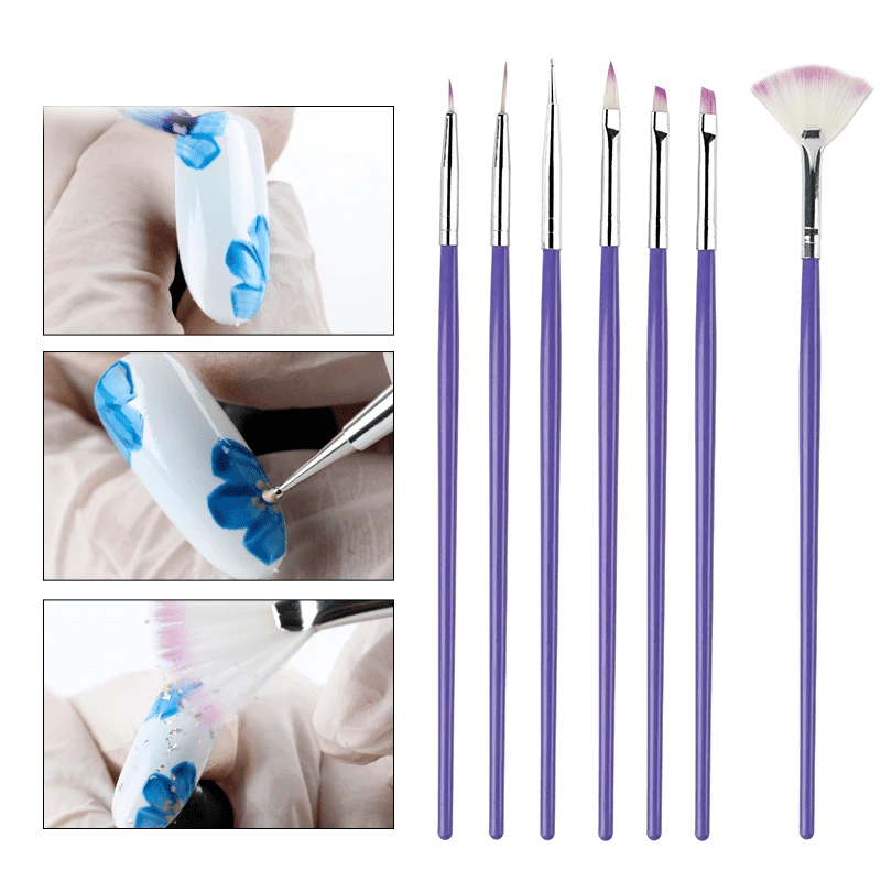 Set 7 pensule manichiura purple - FBY-6