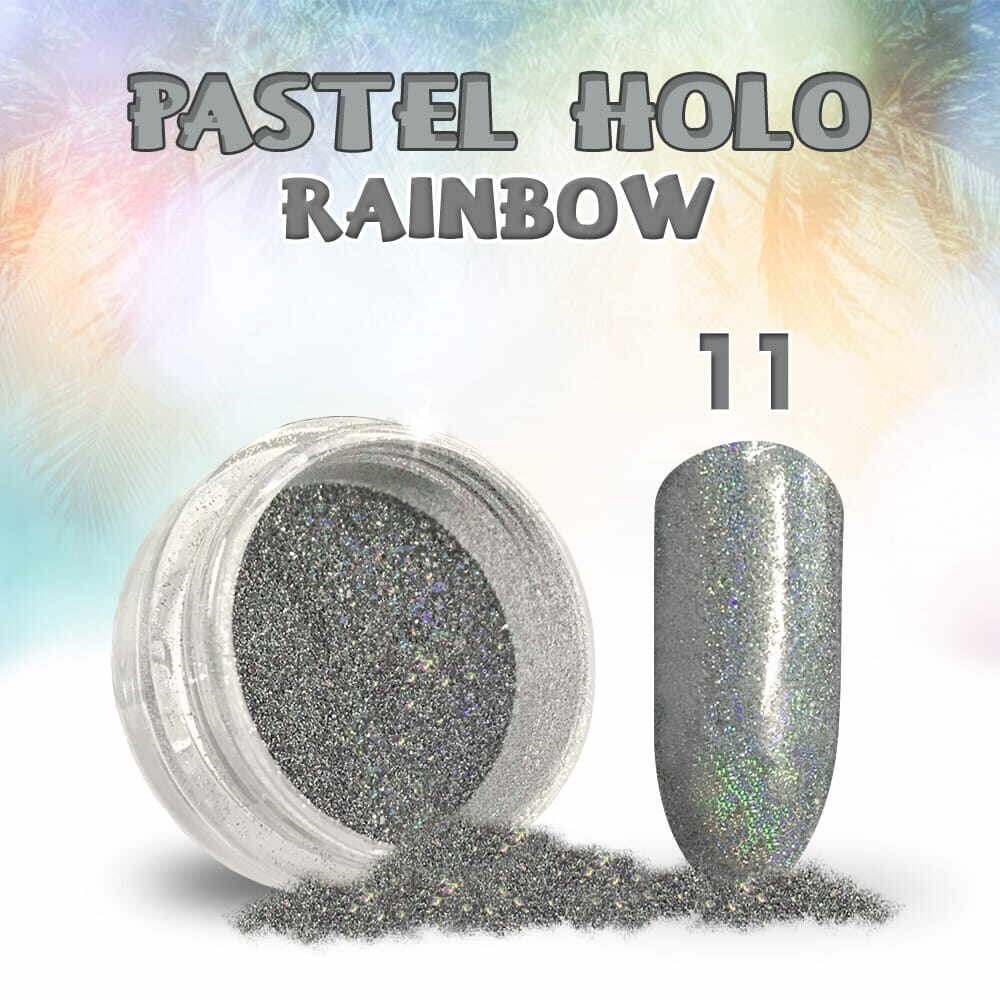 Pigment Unghii Pastel Holo Rainbow 11