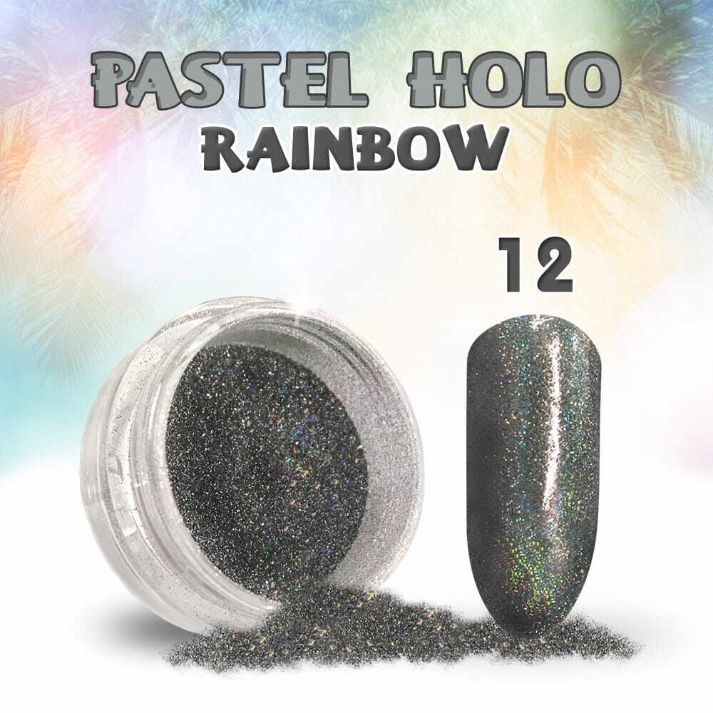Pigment Unghii Pastel Holo Rainbow 12