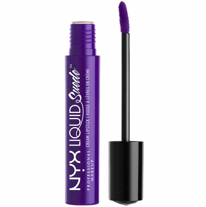 Ruj lichid mat NYX Professional Makeup Liquid Suede Cream, 10 Amethyst, 4 ml