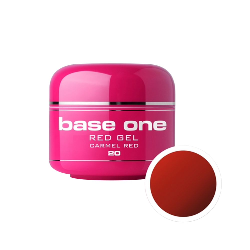 Gel UV color Base One, Red, carmel red 20, 5 g