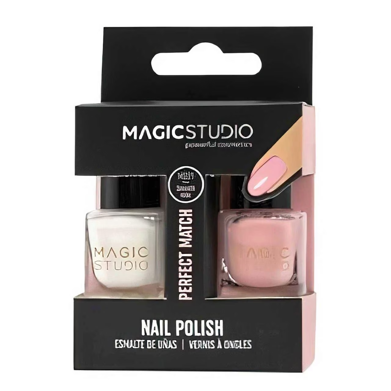 Set lac de unghii Magic Studio 2 Nail Polish Pack, Rose