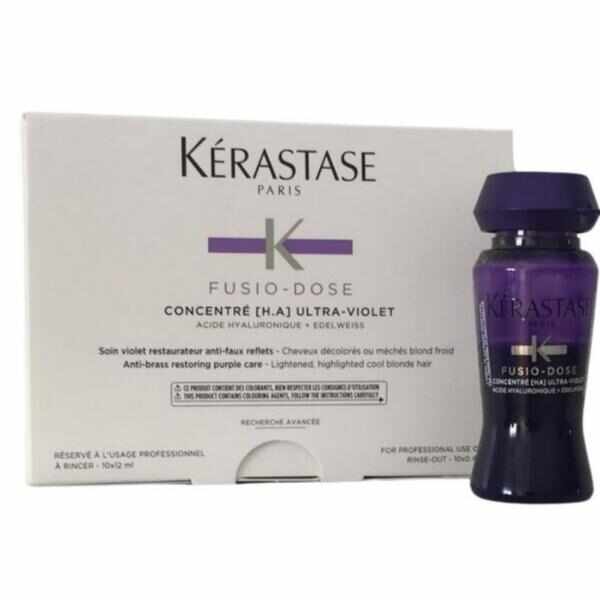 Tratament Concentrat Ultra Violet - Kerastase Fusio - Dose Concentre [H.A] Ultra-Violet, 10x 12 ml