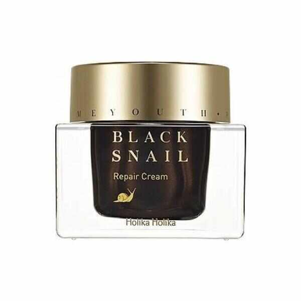 Crema regeneranta pentru fata cu extract de melc negru Holika Holika Prime Youth Black Snail Repair Cream, 50 ml