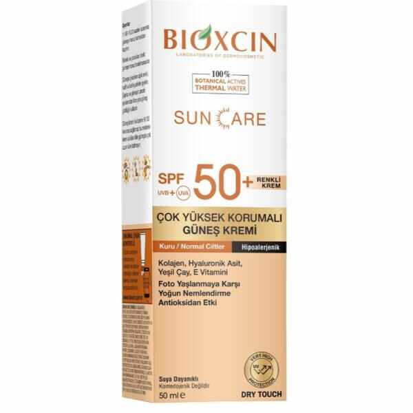 Crema de Protectie Solara cu acid hialuronic SPF 50+ Bioxcin, 50 ml