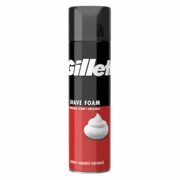 Spuma de Ras Gillette Shave Foam Original Scent, 200 ml