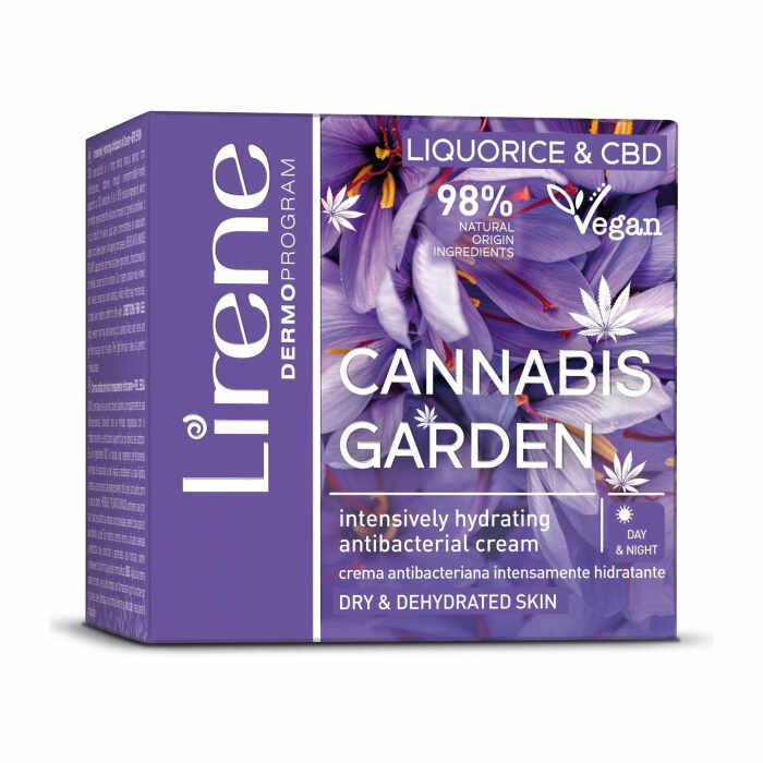 Lirene Cannabis Garden, crema de zi, intens hidratanta