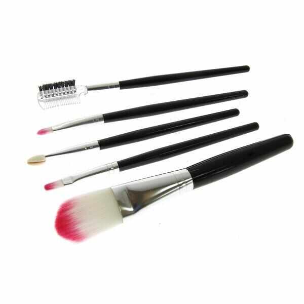 Set 5 pensule make-up Global Fashion Cosmetic Brush - Pink