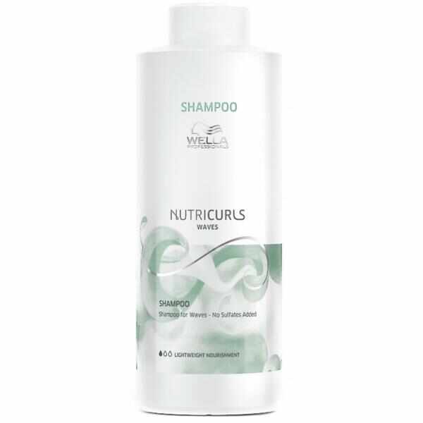 Sampon pentru Par Ondulat - Wella Professionals Nutricurls Shampoo for Waves, 1000ml