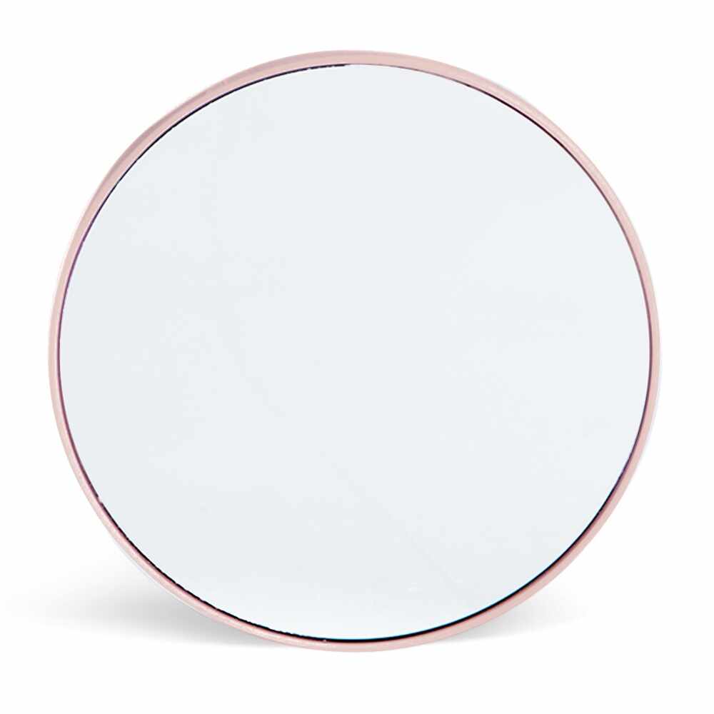 Oglinda cosmetica pink IDC INSTITUTE MIRROR X10 MAGNIFICATION, 8x8 cm