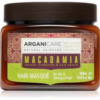 Arganicare Macadamia masca de par hranitoare pentru păr uscat și deteriorat