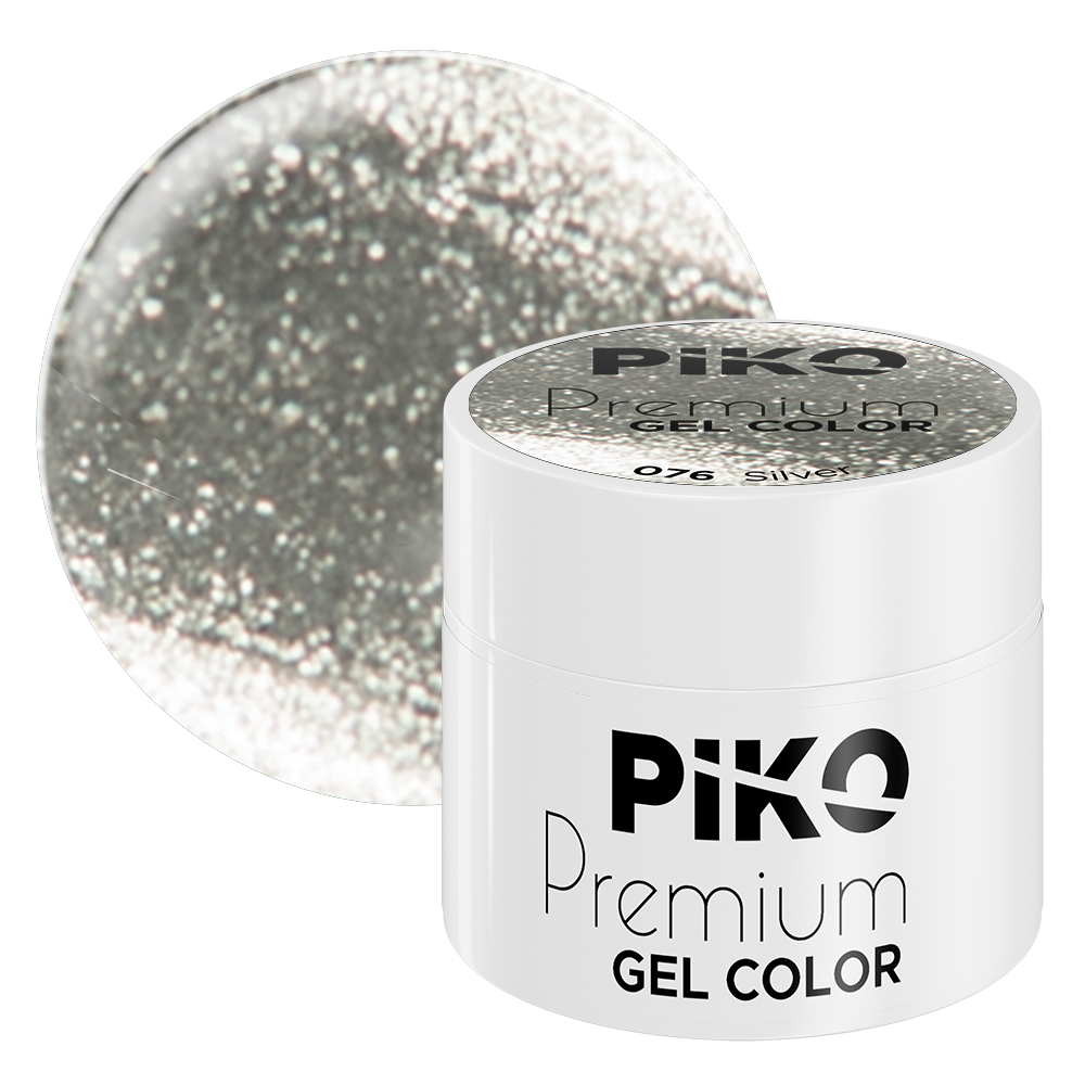 Gel color Piko, Premium, 5g, 076 Silver