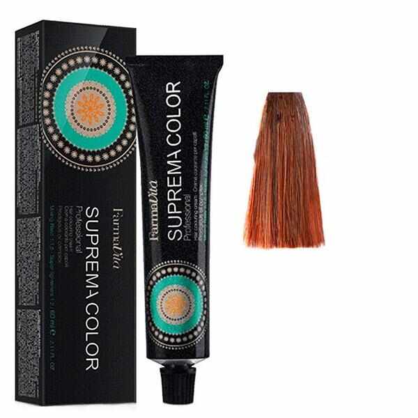 Vopsea Permanenta - FarmaVita Suprema Color Professional, nuanta 7.44 Intense Copper Blonde, 60 ml