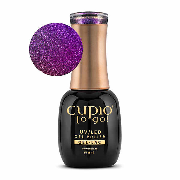 Oja semipermanenta Cupio To Go! Gold Collection Electric Purple 15ml