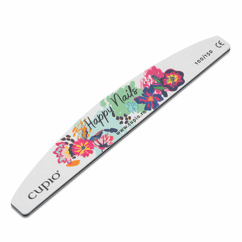 Pila pentru unghii Cupio 100/150 Happy Nails - Flowers