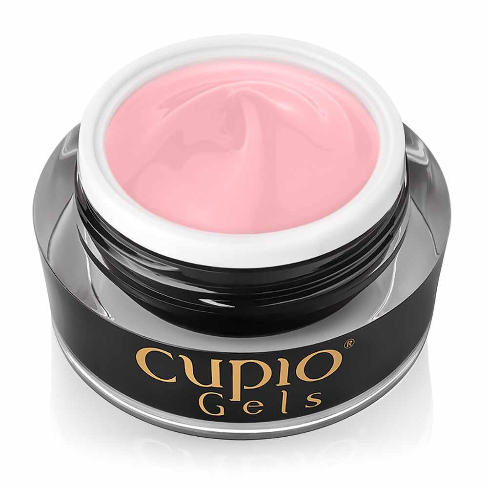 Gel pentru tehnica fara pilire - Make-Up Fiber Milky Pink 50 ml