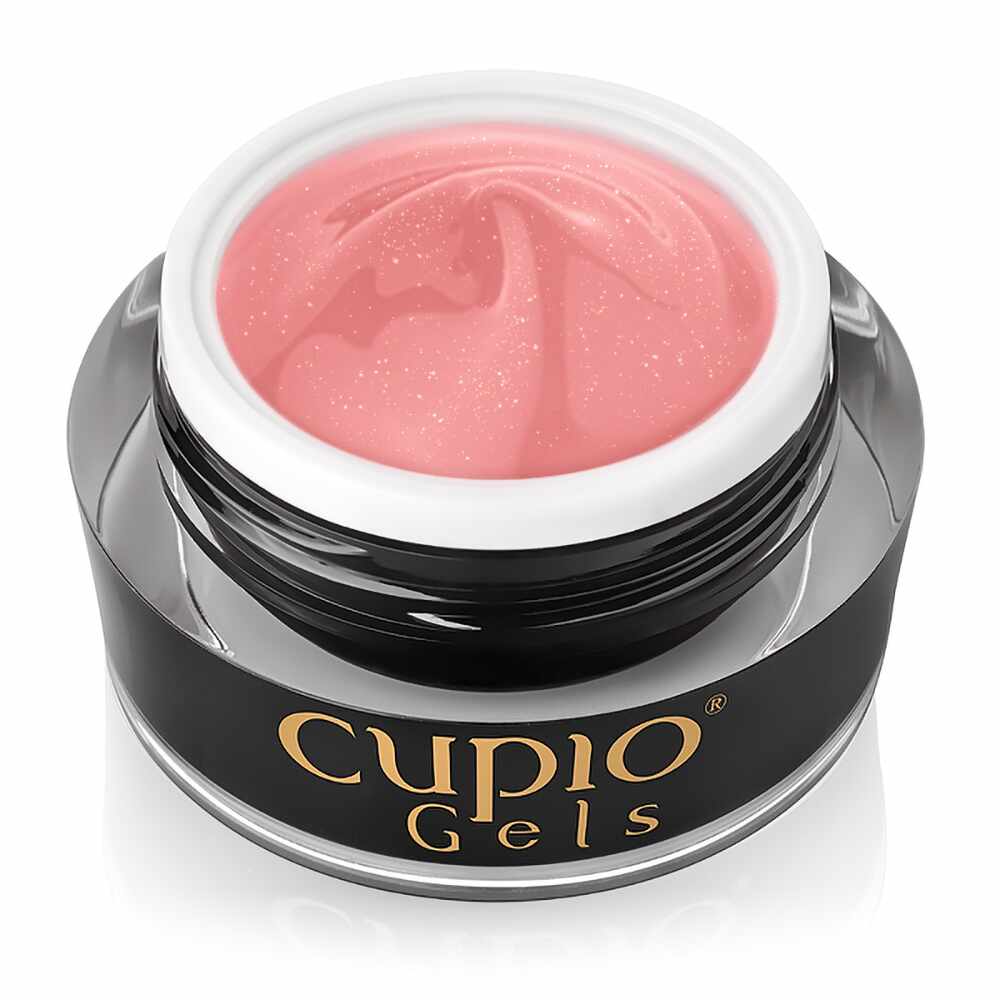 Gel pentru tehnica fara pilire - Make-Up Fiber Shimmer Caramel 50 ml