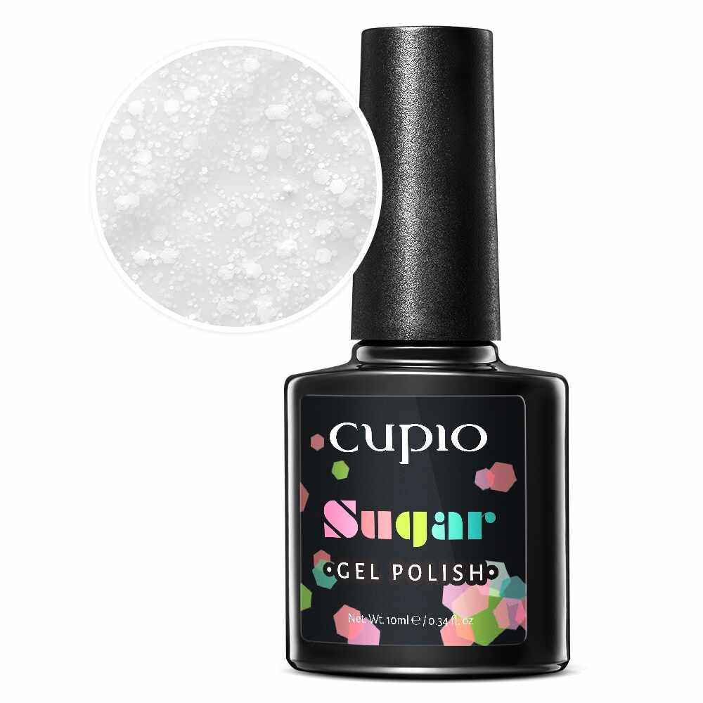 Oja semipermanenta Cupio Sugar Collection - Sweet White 10ml