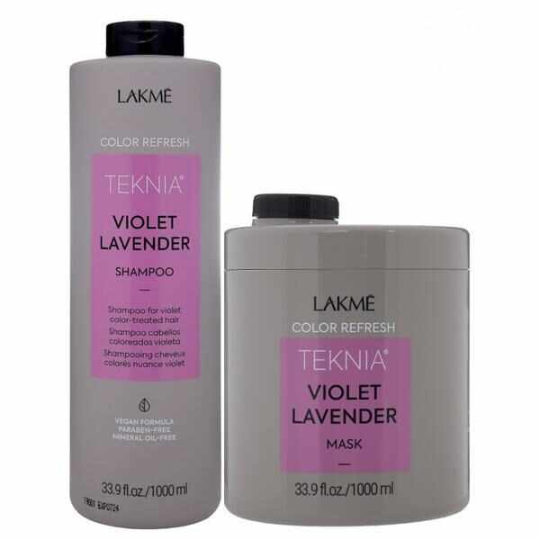 Set pentru par blond, Lakme, Refresh Violet Lavender, 1000ml