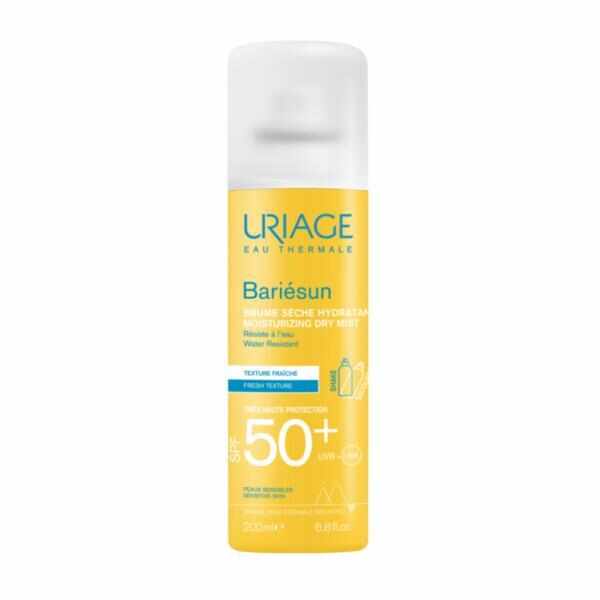 Spray uscat pentru protectie solara cu SPF 50+ Bariesun, Uriage, 200 ml