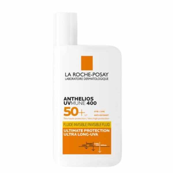 Fluid cu protectie solara SPF 50+ pentru fata Anthelios UVmune 400, La Roche-Posay, 50 ml 