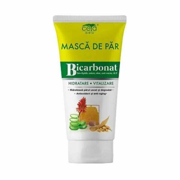 Masca de Par cu Bicarbonat - Ceta Sibiu Hidratare si Vitalizare, 150 ml