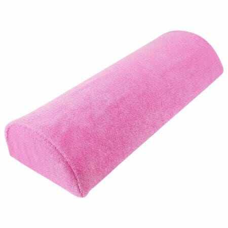 Perna suport mana pentru manichiura, husa detasabila, roz