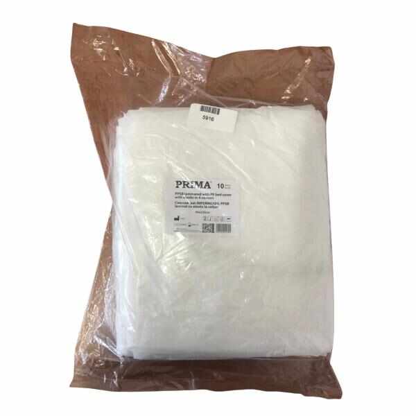 Cerceaf pat/targa impermeabil, PPSB laminat cu PE, alb, 90x225cm, cu elastic, 10 buc (per pachet)