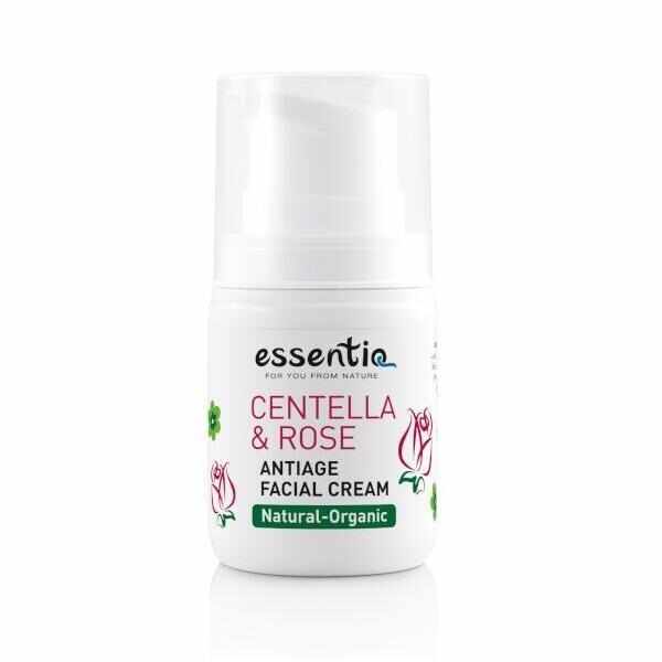 Crema de fata naturala antiage Centella & Trandafir Essentiq 50 ml