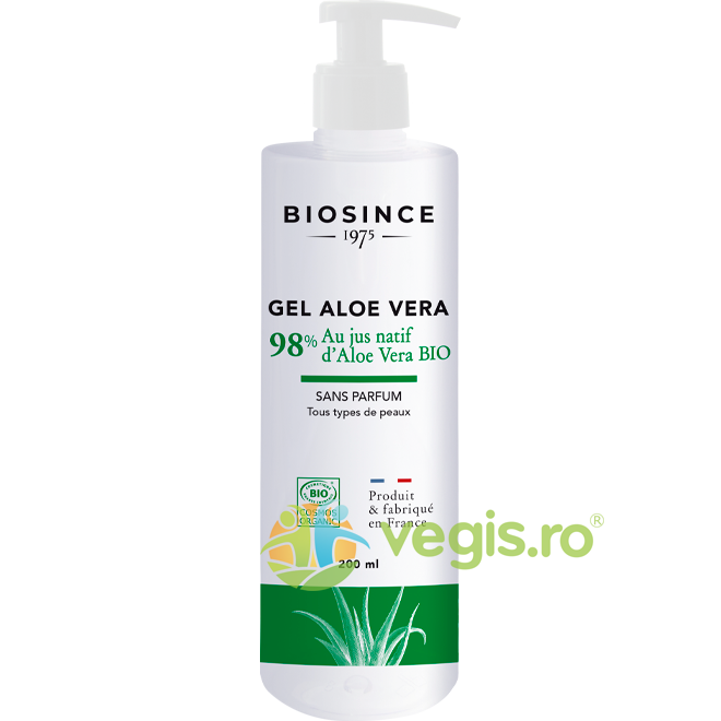 Gel cu Aloe Vera 98% Bio 200ml