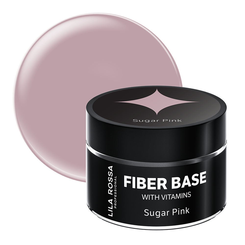 Gel de baza lila rossa fiber builder base sugar pink 15 g