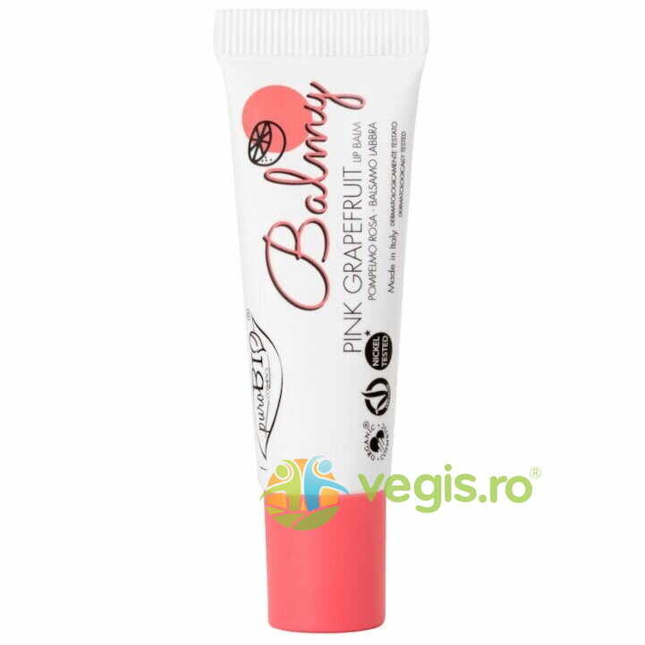 Balsam de Buze Colorat Grapefruit Roz Balmy 02 Bio 10ml