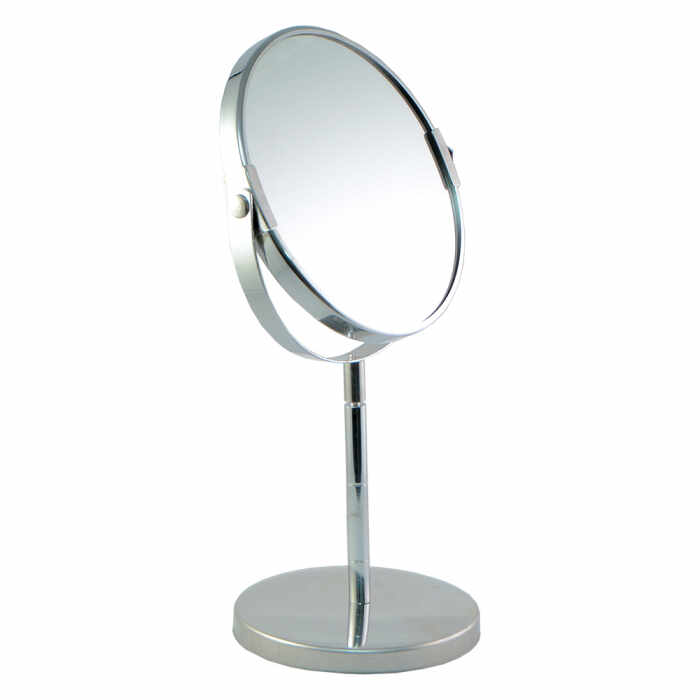 Oglinda cosmetica cu picior din metal 15cm