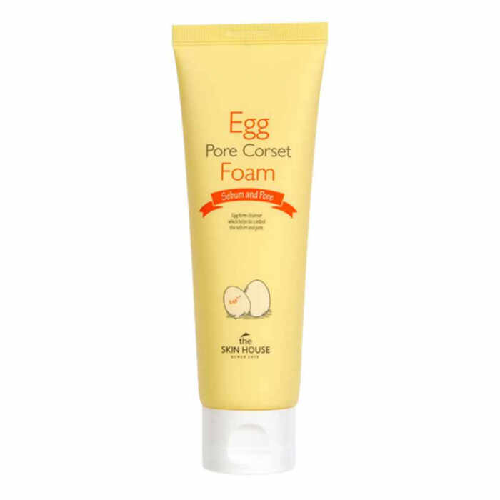 Spuma pentru curatarea fetei The Skin House Egg Pore Corset Foam 120ml