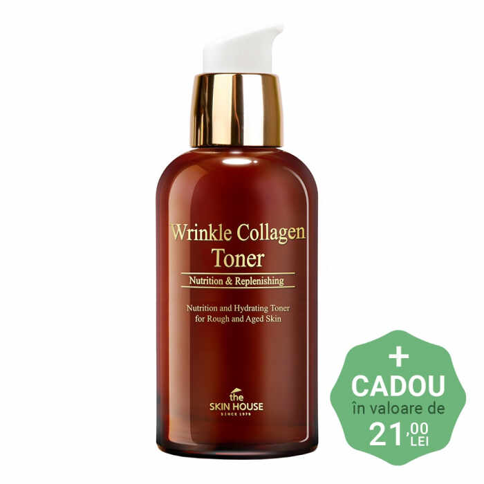 Toner pentru fata antirid cu colagen The Skin House Wrinkle Collagen 130ml