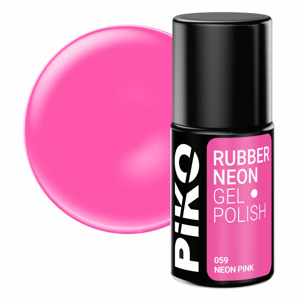 Oja semipermanenta Piko Rubber Neon Pink 7 g