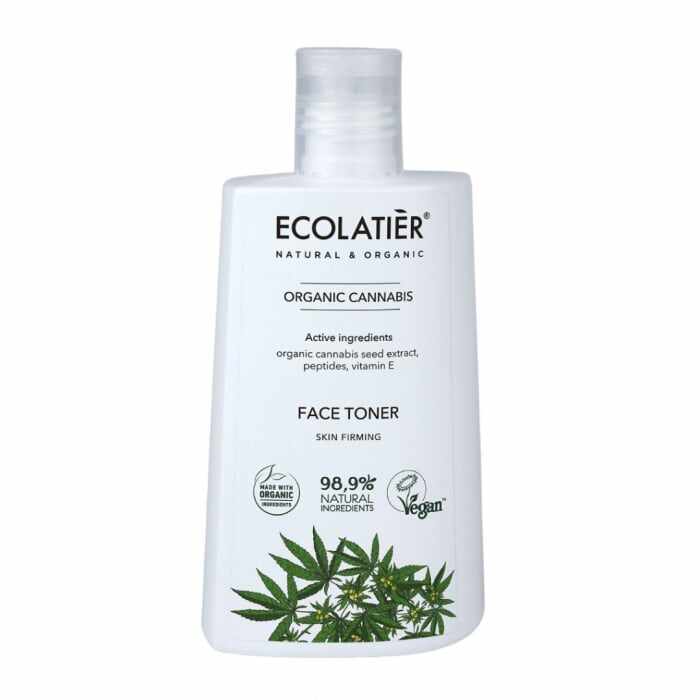 Toner facial (Lotiune tonica) vegan Ecolatier Organic Cannabis Skin Firming 250ml